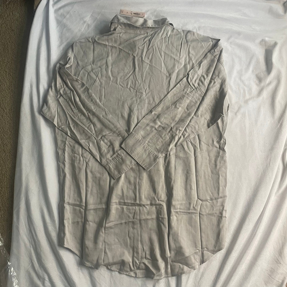 Victoria's Secret womens Grey Dot Flannel Nightshirt size medium - Picture 8 of 12